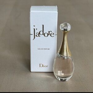 Dior J'adore Perfume with Gold Accents